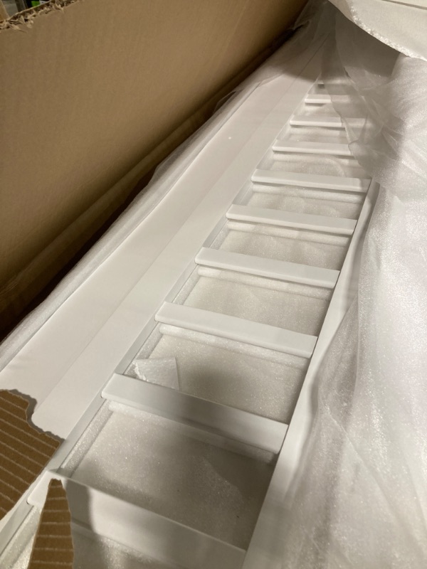 Photo 1 of ******BRAND NEW ITEM***** DNYN Full Size Montessori Floor Bed for Kids Bedroom,Wooden Bedframe w/Fence,Space Saving Design & Easy Assemble & No Box Spring Needed, White