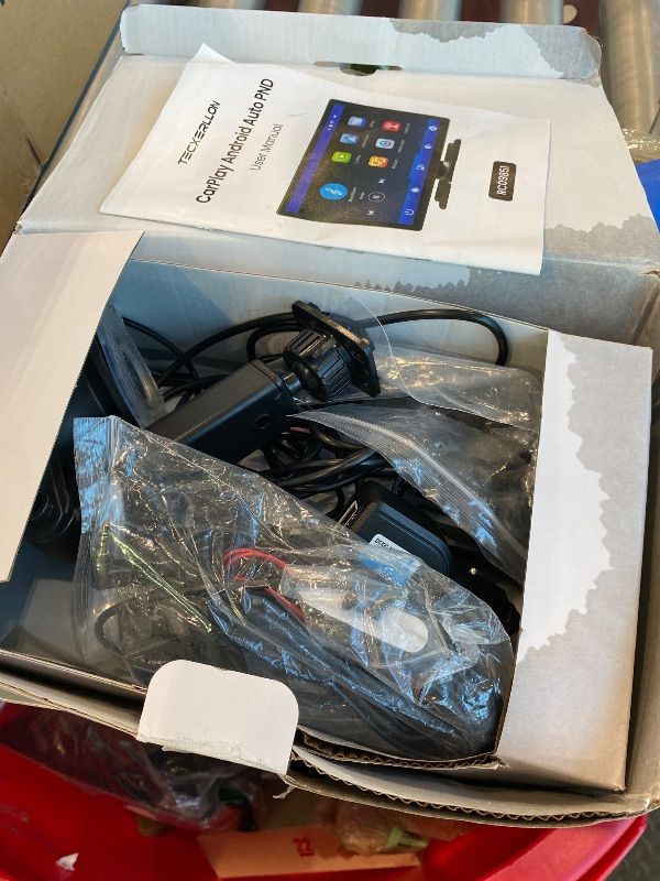Photo 1 of *Untested*
TECXERLLON 9.0" Wireless CarPlay Screen for Car, Android Auto Screen for Car with Backup Camera, Portable Touchscreen car Stereo with GPS Navigation/Mirror Link/Voice Control/Bluetooth/FM/AUX