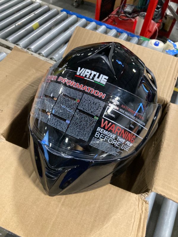 Photo 3 of FRBRK Motorcycle Bluetooth Modular Helmet, DOT Approved Dual Visor Full Face Flip up Bluetooth Integrated Motorcycle Helmets for Adults Men Women