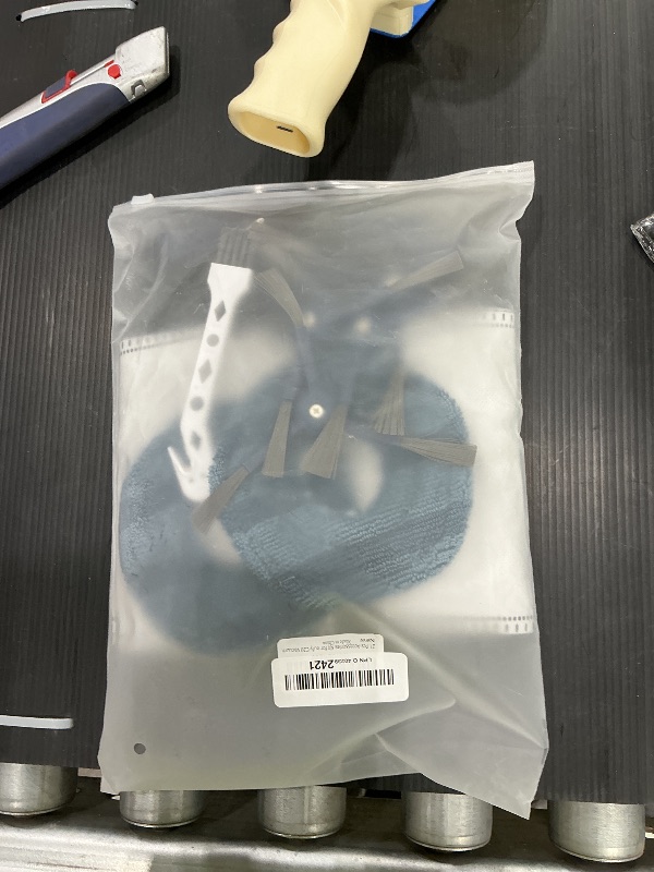 Photo 1 of 21 Pcs Accessories Kit Compatible with eufy Vacuum Omni C20, Replacement Parts include 1 Main Brush, 4 Side Brushes, 6 Dust Bags, 4 Mop Pads, 4 Washable Filters, 1 Cleaning Tool and1 Screwdriver
