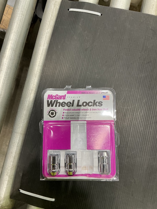 Photo 1 of **** see clerks notes **** McGard 24130 Chrome Cone Seat Wheel Locks (1/2" - 20 Thread Size) - Set of 4