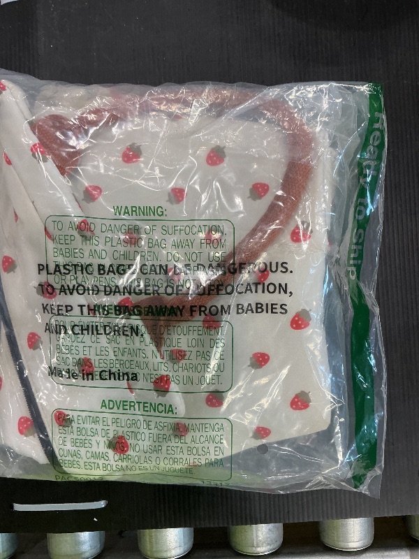 Photo 1 of ***SEE CLERK NOTES****Joymee Lunch Bag Women Insulated Lunch Box Reusable Leakproof Large Spacious Cooler Tote for Women Men Adult with Bottle Holder and Side Pockets for Work Office Travel Picnic - Strawberry