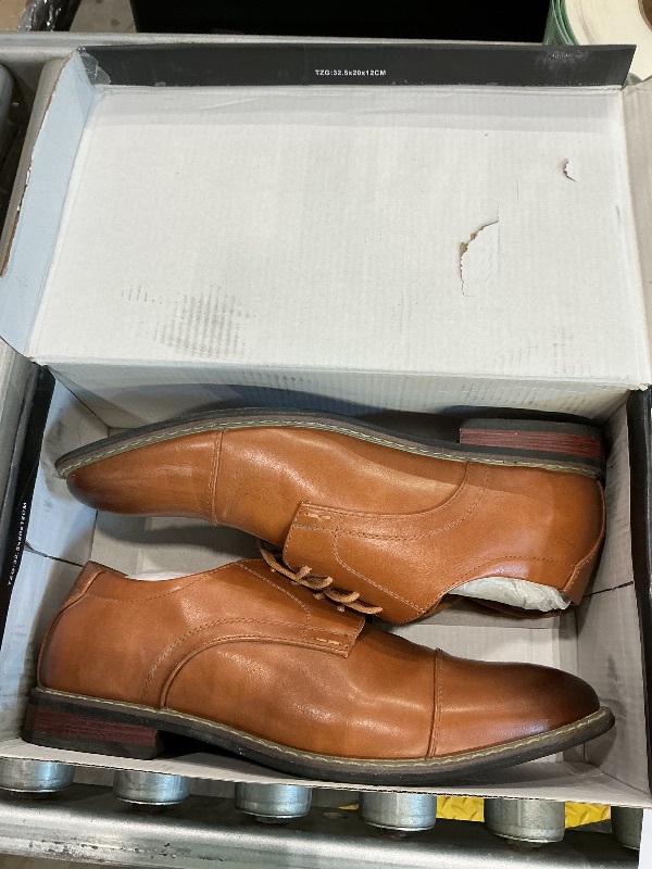 Photo 1 of *Minor Damage*
MERIDOS Men's Dress Shoes Formal Business Classic Lace Up Wingtip Oxford Shoes,Classic Brown,10.5 W US