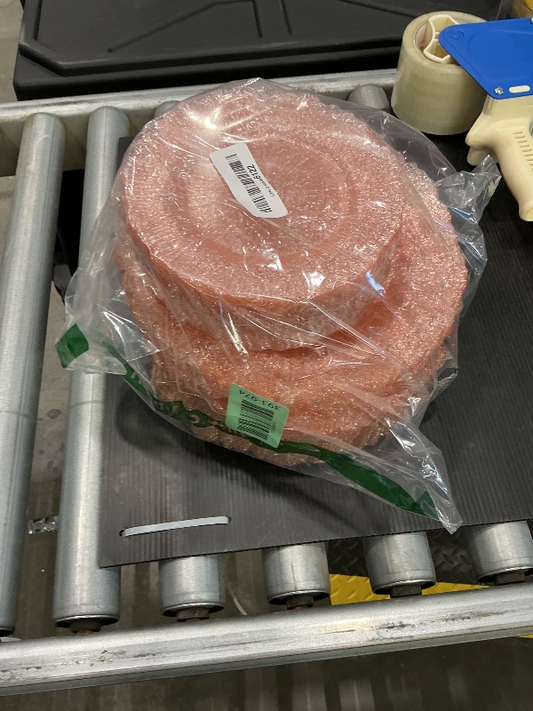 Photo 1 of **MAJOR DAMAGE**
U-QE 60PCS Pink Plates for Party - Plastic Plates Disposable&Reusable - Clear Pink Heavy Duty Plastic Plate for Party Including 30 Dinner Plate 10" & 30 Dessert Plate 7"