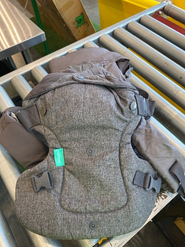 Photo 1 of *Major Damaged* Infantino Flip 4-in-1 Convertible Baby Carrier, Adjustable, Ergonomic Babywearing, Registry Essential, Baby Carrier for Newborn to Toddler, Gray