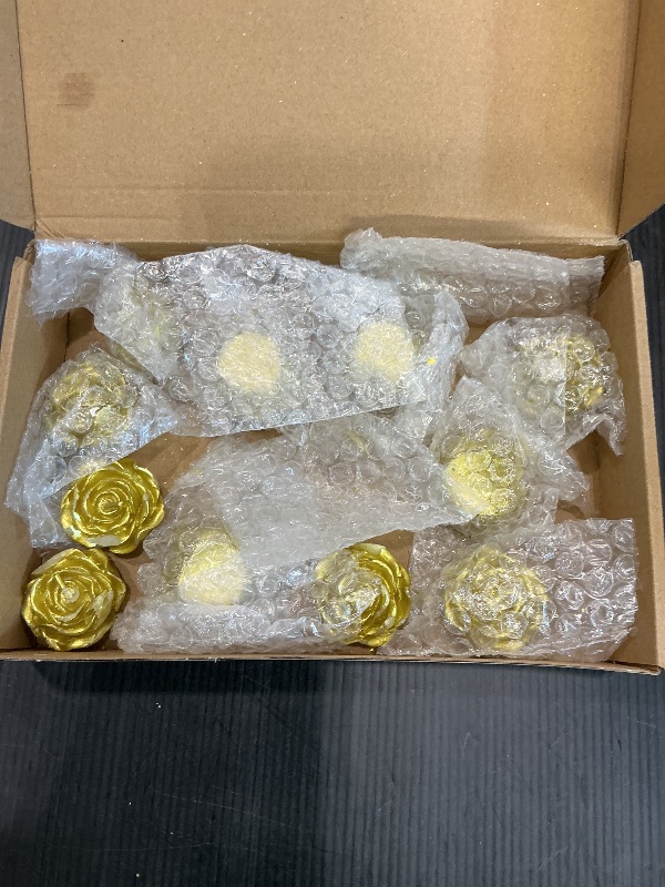 Photo 1 of ***SEE CLERK COMMENTS*** Treela 24 Set Flower Candles Wedding Favor for Guests Mini Gold Rose Shaped Tealight Candles for Return Gift Wedding Birthday Bridal Shower Housewarming Party