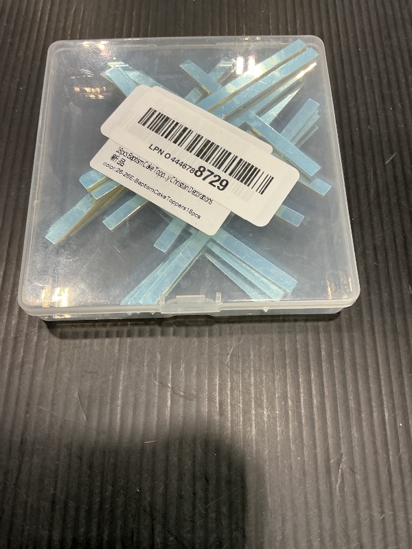 Photo 1 of 18pcs Baptism Cake Toppers Acrylic Cross Cupcake Toppers Gold Crossing Cake Charm for Baby Shower Birthday Wedding Party Christian Decorations