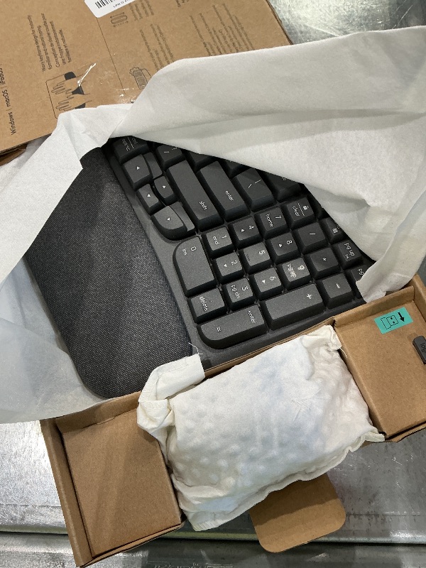 Photo 1 of *Missing Parts - Check clerk notes*
Logitech Wave Keys MK670 Combo, Wireless Ergonomic Keyboard with Signature M550 L Wireless Mouse, Comfortable Natural Typing, Bluetooth, Logi Bolt, for Multi-OS, Windows/Mac - Graphite