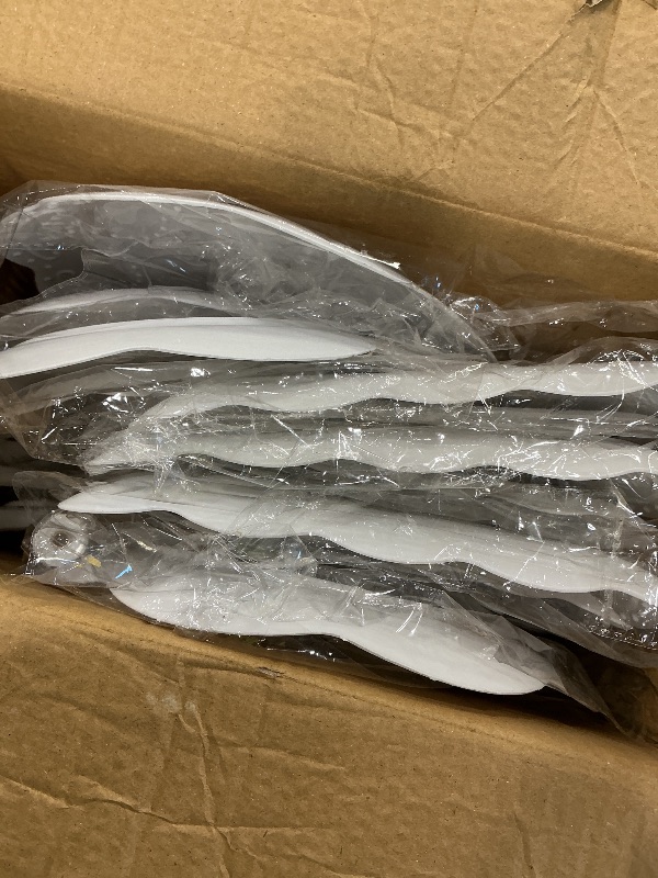 Photo 1 of 10 Pcs dessert table display set,3pcs 3 Tier cupcake stand,3pcs plastic wedding cake stands for party?4pcs cookie dessert trays?cake stands for tea party baby shower?White three tiered serving stand