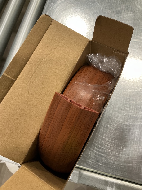 Photo 1 of 6FT Cord Covers, Walnut Wood Floor Cable Management - Protects Cords, Cavity: 0.47" x 0.24"