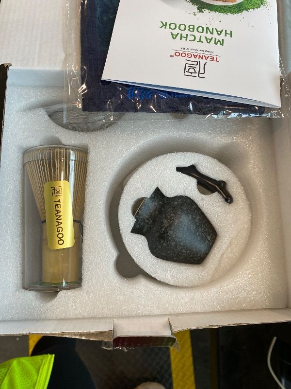 Photo 1 of *MISSING PARTS*
TEANAGOO Matcha Whisk Set Black,7 Pcs Matcha Set,Matcha Kit for Ceremony,Tradition Tea Set for Making Breakfast/Latte,Matcha Whisk Set with Bowl(Chawan)/Whisk and Holder,Gift for Family/Friend