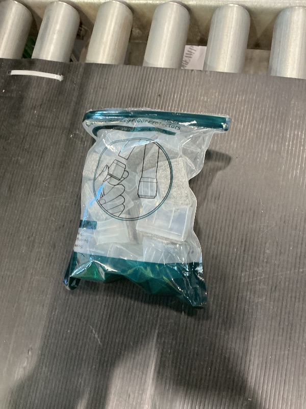 Photo 1 of 1" x 1 3/4" Rectangle Chair Leg Protectors for Hardwood Floors, Silicone Covers to Protect Wood Tile Floors Felt Pads Furniture Leg Caps Reduce Noise, Easy to Move,16 PCS Clear.