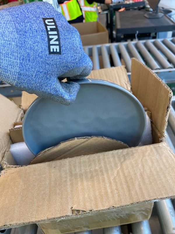 Photo 1 of *Partial Set* Famiware Mars Plates and Bowls Set, 12 Pieces Dinnerware Sets, Dishes Set for 4, Dark Gray