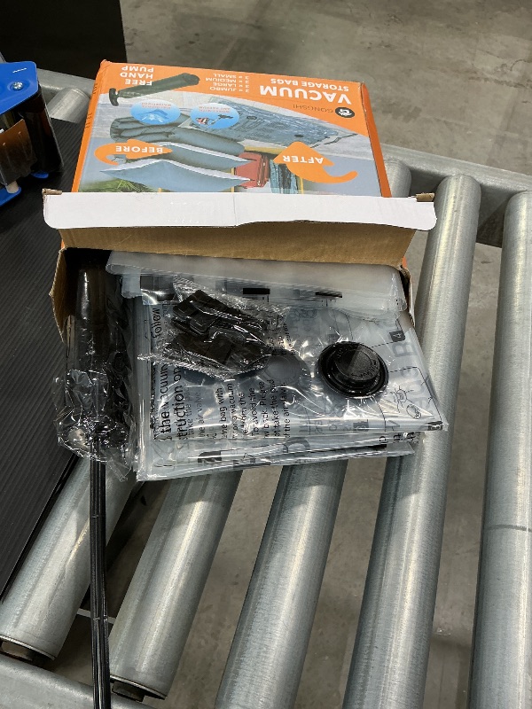 Photo 1 of 12 Pack Vacuum Storage Bags (3 Jumbo, 3 Large, 3 Medium, 3 Small),Plastic Packaging Bags,Space Saver Sealer Compression Bags with Travel Hand Pump for Blankets, Comforters, Pillows, Clothes Storage