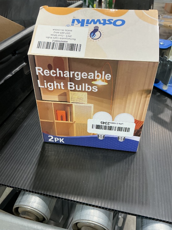 Photo 1 of 2 Pack Emergency Rechargeable Light Bulbs,Battery Operated Backup Light Bulb 9W E27 8500K 1200mAh White Equivalent Self-Charging LED Light Bulbs for Power Outage Camping Outdoor Activity