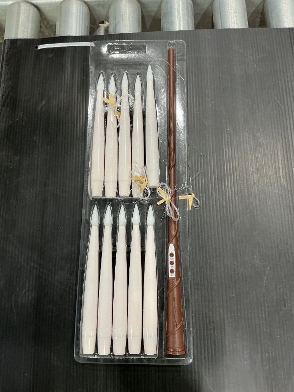Photo 1 of **DAMAGED**MISSING PIECES**  - Check clerk notes*
LUSHARBOR Floating Candles with Wand, 20 Pack 2 Wands Halloween Magic Hanging Candles Flameless Floating Candles Battery Operated for Halloween Decorations Gift Idea