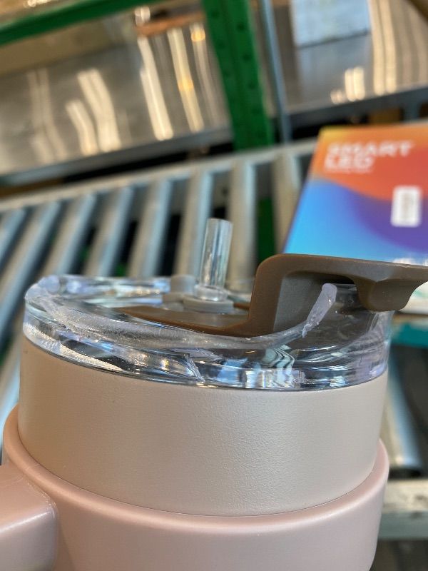 Photo 1 of *Major Damaged*
HYDRAFLOW Capri - 40oz Tumbler with Straw and Handle - Triple Wall Vacuum Insulated Tumbler - Insulated Smoothie Cup - Stainless Steel Tumbler - Reusable Tumbler with Lid - Khaki