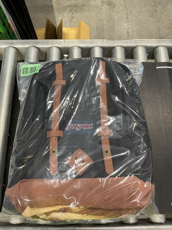 Photo 1 of ***See Notes***JanSport Cortlandt Laptop Backpack, Black, 15” Laptop Sleeve-Synthetic Leather Shoulder Computer Bag with Large Compartment, Padded Straps- Rucksack for Men, Women