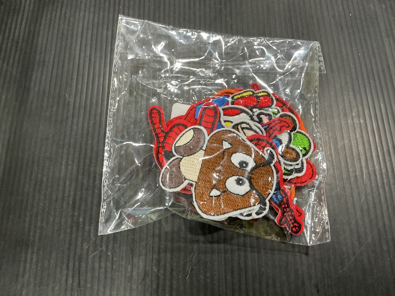 Photo 1 of 18 Pieces Anime Patches Embroidered Applique Patches,Sew on Iron on Patches Fabric Repair Patch for Kids Adult Clothes Jeans Jackets Hats Shoes Backpacks