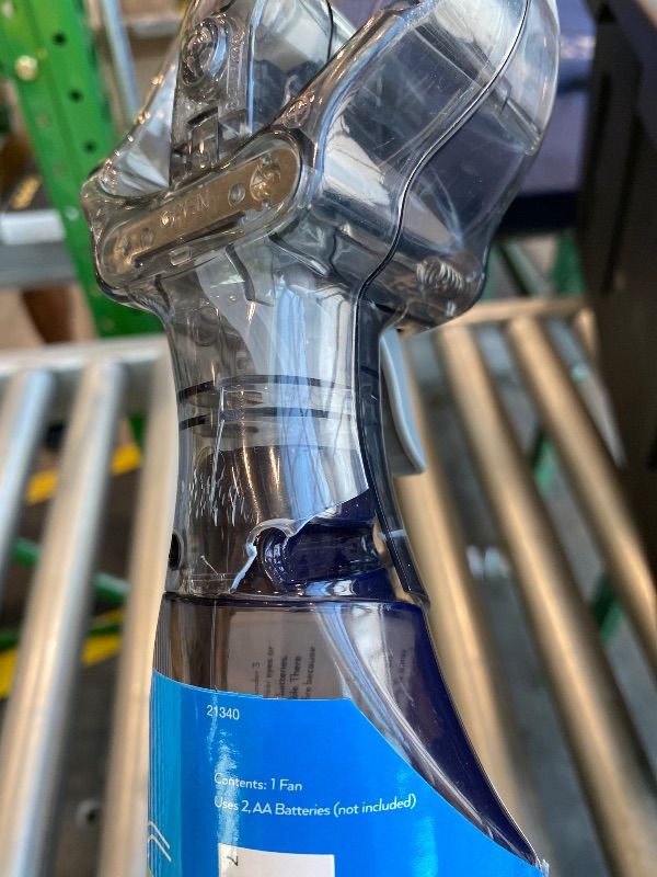 Photo 1 of **BIG CRACK IN FAN** O2COOL Deluxe Handheld Battery Powered Water Misting Fan (Grey)