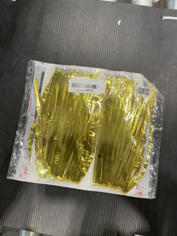 Photo 1 of 2 Pack Gold Backdrop Birthday Decorations Foil Curtain Backdrop Gold Streamers Dance Party Decorations Photo Booth Props for Bachelorette Decorations Christmas Halloween New Years Eve Party Supplies
