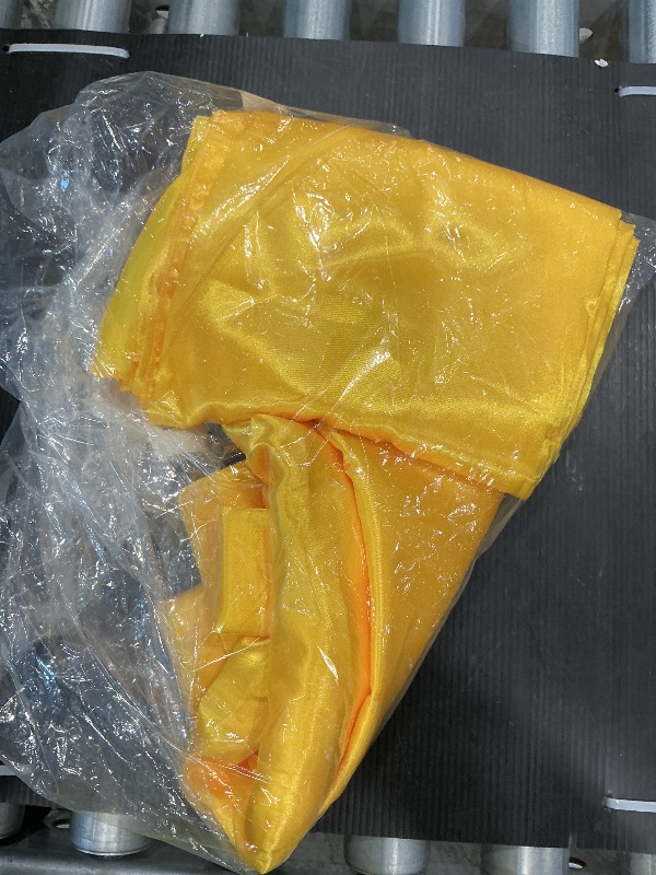 Photo 1 of 10 x 7 Feet Yellow Backdrop Curtain for Partie, Background Curtains for Photoshoot, Birthday, Wedding, Halloween, Thanksgiving, Christmas, New Year Party Decorations 5Ft x 7Ft, 2 Panels