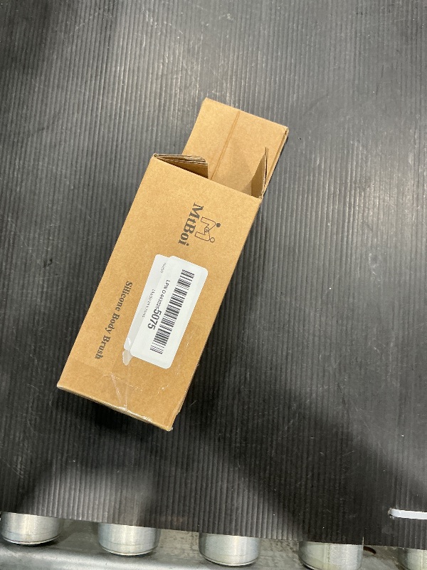 Photo 1 of 2 PC Silicone Body Scrubber, 2 in 1 Exfoliating Shower Bath Scrubber, Soft Silicone Loofah for Sensitive Skin, Shower Hair Scalp Massager, Easy to Clean, Lather Well (Grey&Blue)