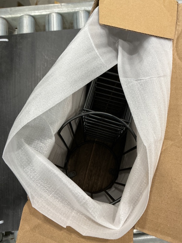 Photo 1 of 3-Compartment 18oz Coffee Cup Dispenser Rack with Wood Base, Disposable Cup, and Lid Organizer for Countertop - Perfect for Paper Cups, Straws, and Kitchen Cabinet Storage