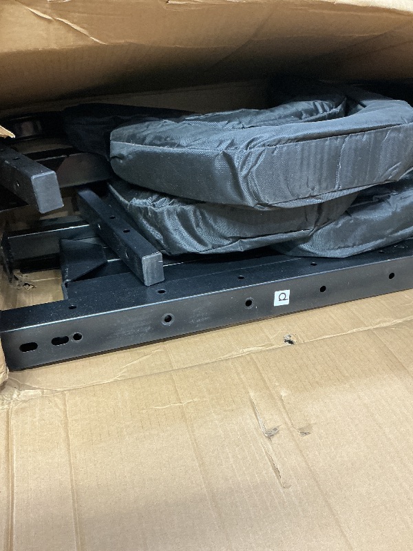 Photo 1 of 2-Kayak Storage Rack - Freestanding Vertical Stand for Paddleboards or Kayaks with 175lbs Capacity - For Indoor or Outdoor Use by Rad Sportz (Black)