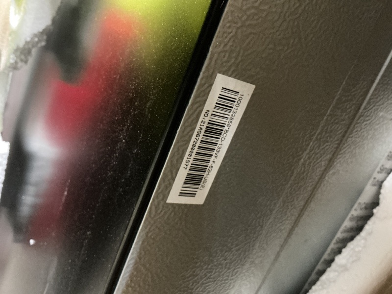 Photo 1 of *Minor Damaged - Check clerk notes*
Galanz GLR46TBKER Retro Compact Refrigerator with Freezer Mini Fridge with Dual Door, Adjustable Mechanical Thermostat, 4.6 Cu Ft, Black