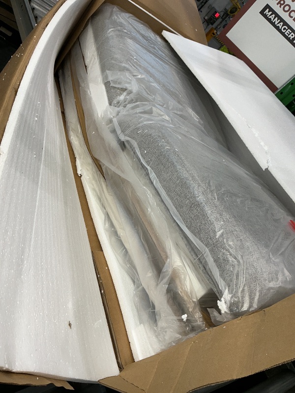 Photo 1 of *partial set* Steve Silver Furniture Canova 7pc Marble Dining Table Set, incl. with 78-Inch Rectangular Marble Dining Table and 6 Gray Velvet Dining Side Chairs, 78" L x 42" W x 30" H, White, Grey