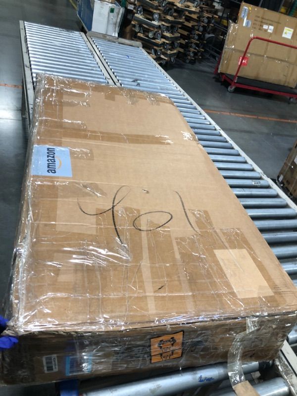 Photo 1 of ** new**Tribesigns 78" L-Shaped Executive Desk, Large Modern Office Desk with Drawers and Lateral File Cabinet, Business Furniture with Storage Shelves, Big Computer Desk for Home Office (Grey + Blcak)