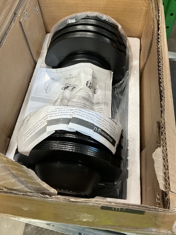 Photo 1 of Adjustable Dumbbell Set with Tray - 52lbs, Anti-Slip Handle & Weight Plate for Home Strength Training