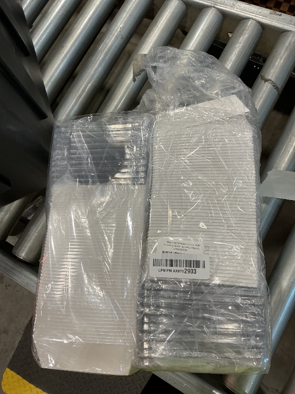 Photo 1 of 100 Pack Paper Charcuterie Boxes with Clear Lids, 4 Inches White Cookie Boxes Dessert Boxes Disposable Oil-Proof Food Containers for Sandwich, Cake Slice, Cupcake, Chocolate Covered Strawberry