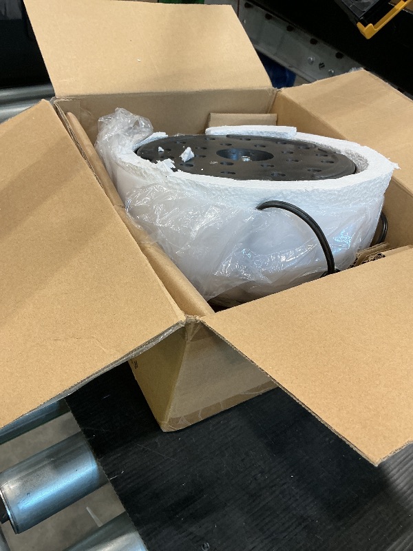 Photo 1 of *Missing Parts*
Coucrek Floor Lamp, LED Standing Lamps with White Plastic Shade, Black Modern Torchiere Floor Lamp, Tall Lamps for Living Room Dorm, Bulb not Included