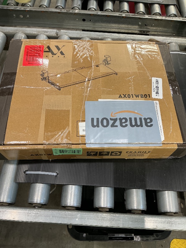 Photo 1 of AX WABER Keyboard Tray Under Desk Pull Out with Extra Sturdy Adjustable C Clamp Mount System, 27.3 (32.5 inch Including Clamps) x 11 Inch Slide-Out Platform Computer Drawer for Typing, Black,AX01WB01