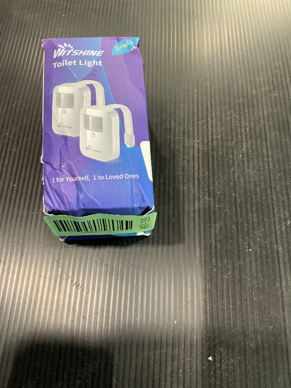 Photo 1 of 2 Pack Rechargeable Toilet Night Lights with 16-Color Motion Detection - Novelty Bathroom Bowl Light - Cool Funny Birthday Gag Stocking Stuffer Gadget Gifts for Adult Kids Men Father Dad Boys Toddlers