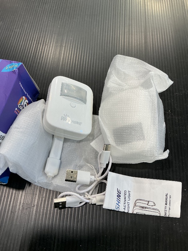 Photo 1 of 2 Pack Rechargeable Toilet Night Lights with 16-Color Motion Detection - Novelty Bathroom Bowl Light - Cool Funny Birthday Gag Stocking Stuffer Gadget Gifts for Adult Kids Men Father Dad Boys Toddlers