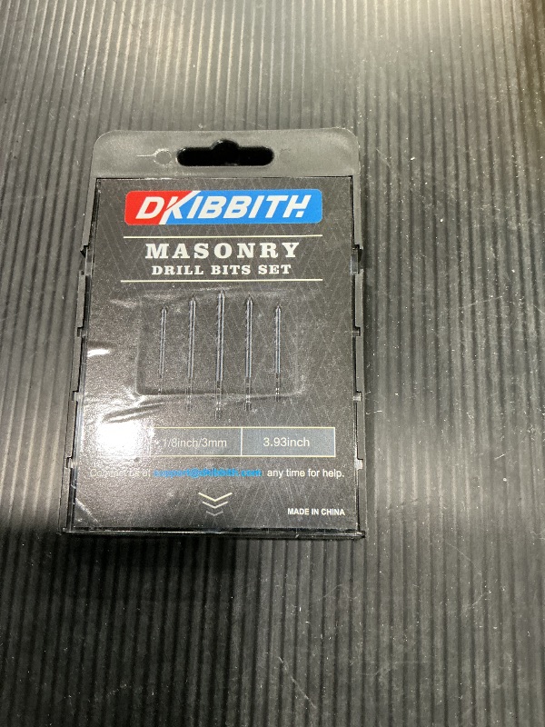 Photo 1 of 10 Pcs 1/8" Masonry Concrete Drill Bit Set for Tile Brick Glass Plastic Wood, Cross Tungsten Carbide Tip, Hex Shank, Work with Ceramic Porcelain Tile Wall Mirror Paver, 1/8 Inch Drill Bits,3mm