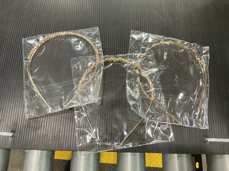 Photo 1 of ***See Notes***Jaciya Gold Bridal Headband 4 Pieces Rhinestone Headbands Crystal Flower Girl Leaves Crown Head Band Tiara Wedding Hair Accessories