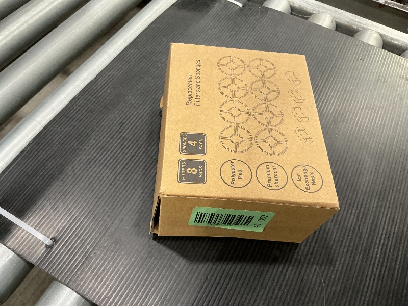 Photo 1 of 12 Pack Cat Water Fountain Filter, 8 Pcs Cat Fountain Filters Replacement Dia is 5" & 4 Pcs Pre-Filter Sponges for 81oz / 2.4L Round Automatic Pet Water Fountain Dog Dispenser, 3-Filtration System