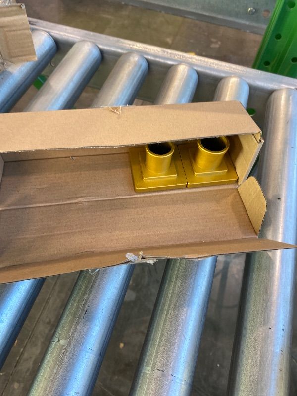 Photo 1 of ***MISSING PARTS*** UIOSANRT Gold Shower Curtain Rod 31-79 Inches Non-Slip Shower Rod Tension Mounted No Drill Shower Curtain Rods Spring Tension Rod Adjustable Tension Curtain Rod for Windows Bathroom