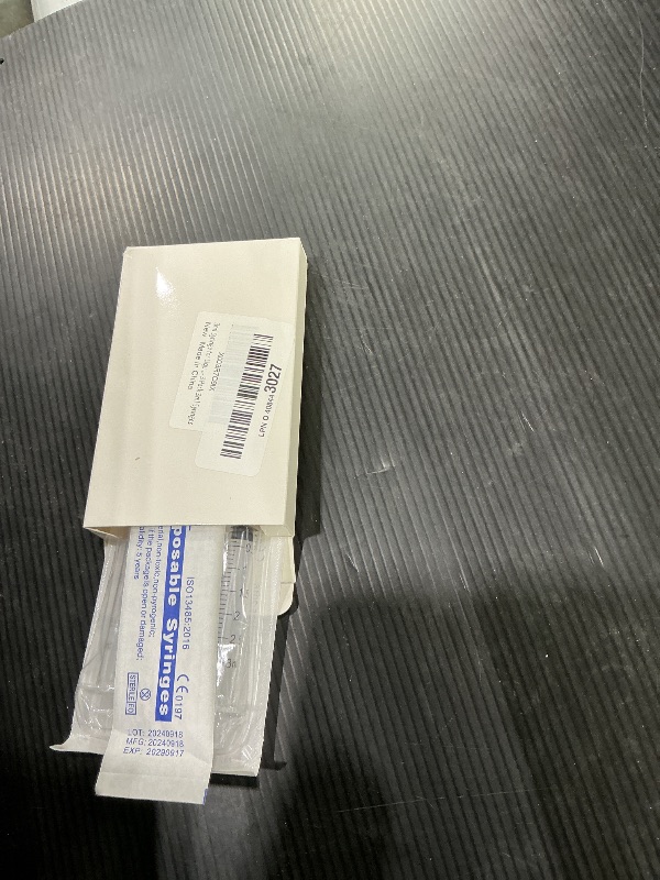 Photo 1 of 3ml Syringe for Liquid, Oral, Scientific Labs, Measurement, Dispensing, with Cap- 3 Pack 3ml Syringes