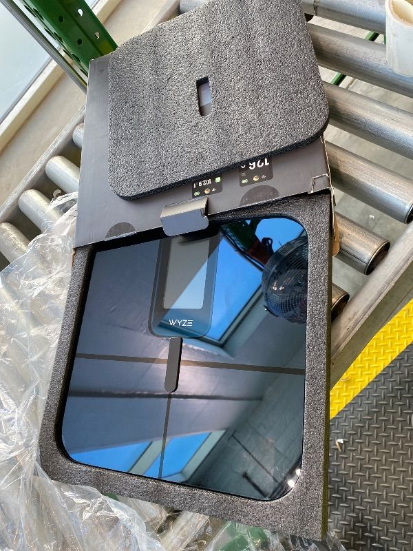 Photo 1 of ***MISSING BATTERY COVER*** Ultra, Smart Scale with 4.3" Color Display, Digital Bathroom Scale for Body Weight BMI Muscle Mass Composition, Wi-Fi & Bluetooth Body Fat Scale with Heart Rate, 400 lbs (Black)