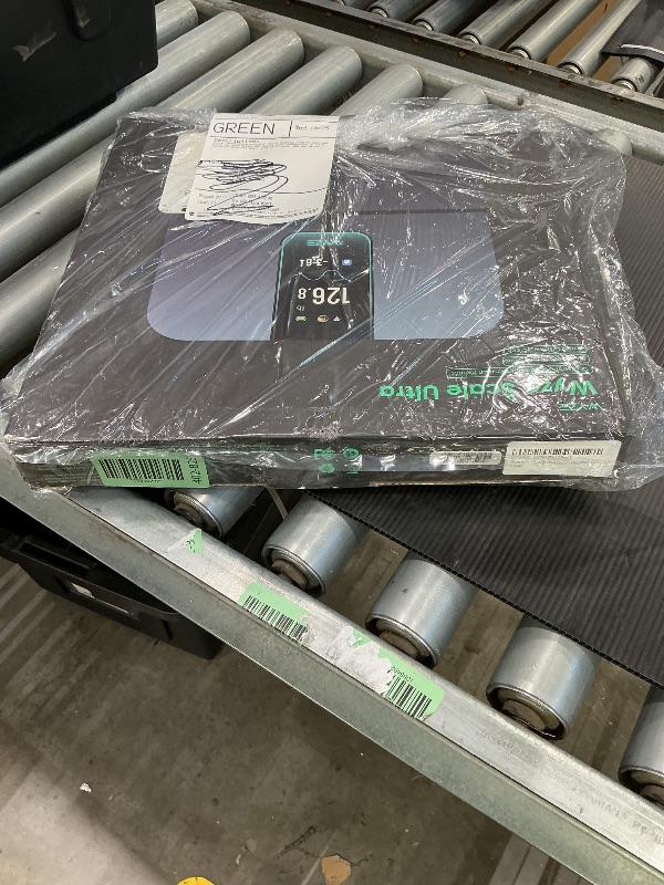 Photo 1 of ***MISSING BATTERY COVER*** Ultra, Smart Scale with 4.3" Color Display, Digital Bathroom Scale for Body Weight BMI Muscle Mass Composition, Wi-Fi & Bluetooth Body Fat Scale with Heart Rate, 400 lbs (Black)