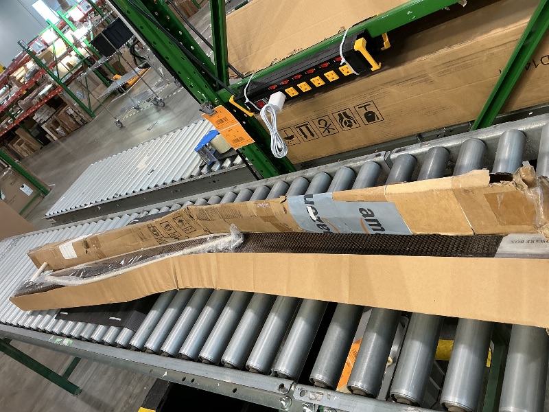 Photo 1 of *Bent* HENG FENG Exterior Roller Shade 6'(W) x8'(H) Cordless Outdoor Shades for Patio Roll up Sun Shades Outdoor Blinds for Porch Gazebo,Mocha