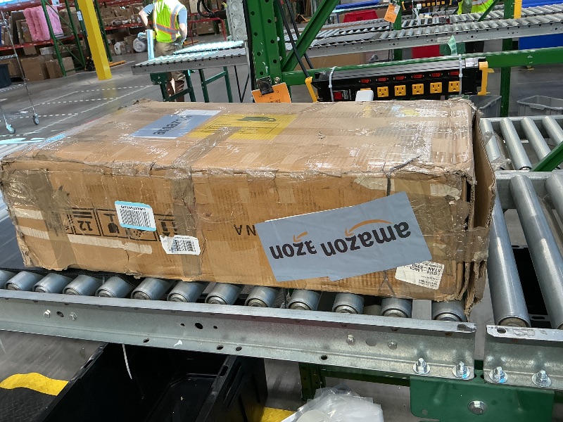 Photo 1 of *SOLD FOR PARTS* *MISSING BOX 2 OF 2* YITAHOME L Shaped Desk with Power Outlets & LED Lights, 60" Corner Computer Desk with Drawers & Lift Top, Home Office Desk with Monitor Stand & File Cabinet, Wood Height Adjustable Desk, Rustic Brown