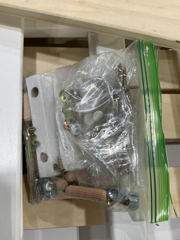 Photo 1 of ***SEE CLERK COMMENTS*** Lyngins Full Size Floor Bed, Toddler Floor Bed Frame with High Guardrails, Solid Wood Montessori Beds Full with Support Slats, Fence and Door for Kids, Boys or Girls - White