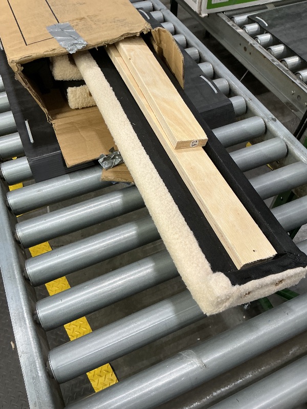 Photo 1 of *PARTIAL SET*
KTATK Teddy Fleece Queen Size Upholstered Platform Bed with Trundle & LED Lights,Wooden Bedframe w/Wood Slat Support,No Box Spring Needed,for Kid Teen Boy Girl,Beige