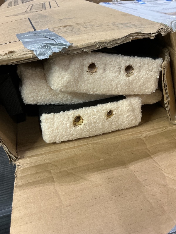 Photo 1 of *PARTIAL SET*
KTATK Teddy Fleece Queen Size Upholstered Platform Bed with Trundle & LED Lights,Wooden Bedframe w/Wood Slat Support,No Box Spring Needed,for Kid Teen Boy Girl,Beige